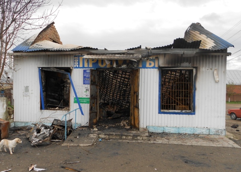 Прошедшая неделя в пожарной службе: в Ахтанизовской сгорел магазин 