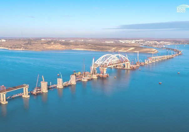 Готовы все опоры автодорожной части Крымского моста