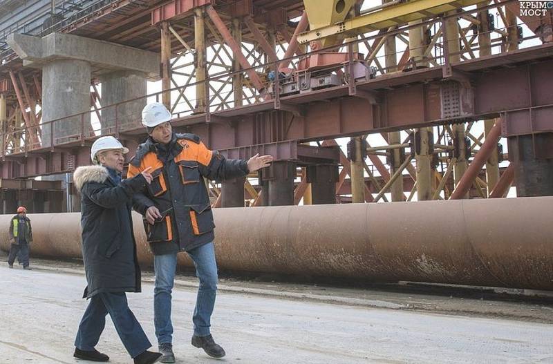Строители Крымского моста рассказали о планах на 2018-ый год