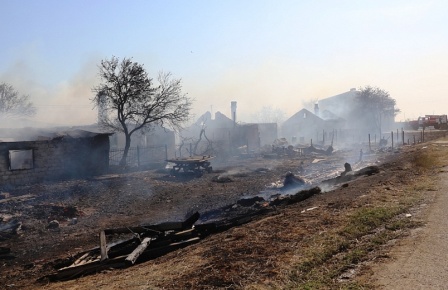 Уточнённые данные о последствиях пожара в хуторе Южном Таманского сельского поселения