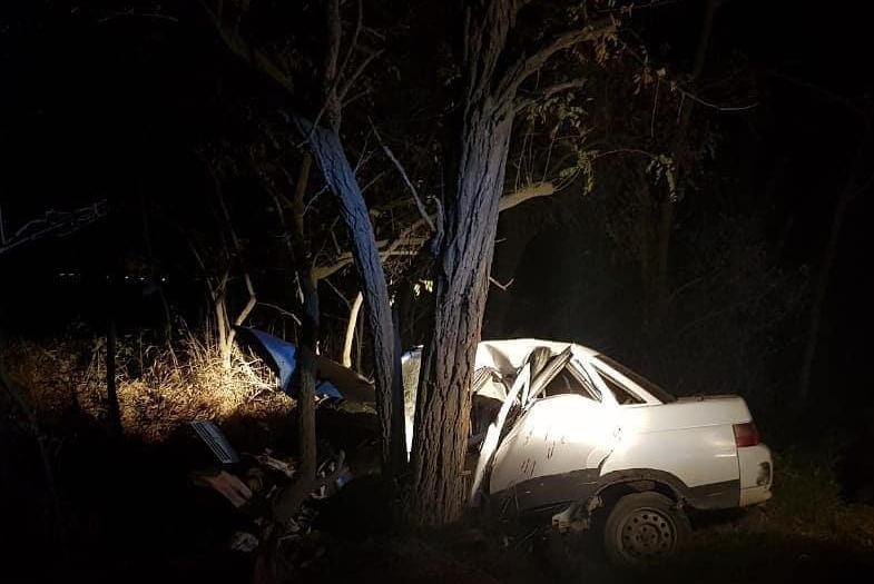 В Темрюкском районе автомобиль врезался в дерево, в результате чего водитель погиб