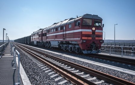 23-го декабря через железнодорожную часть крымского моста должен пройти 1-ый поезд – «Санкт-Петербург – Севастополь»