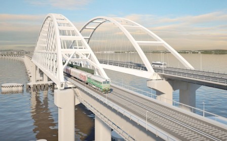 Сегодня Президент России Владимир Путин откроет железнодорожное движение по крымскому мосту!