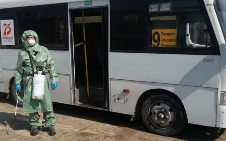 В общественном транспорте Темрюкского района в связи с коронавирусом введены повышенные санитарные требования
