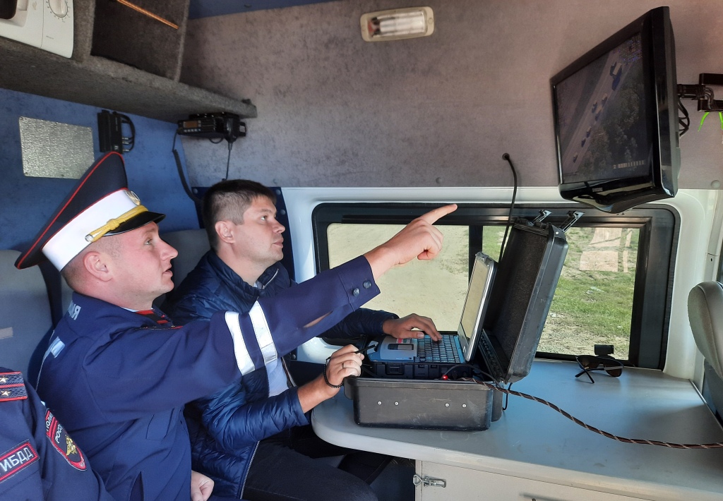 ГИБДД Темрюкского района в качестве инновационных технологий для безопасности ПДД протестировала беспилотники