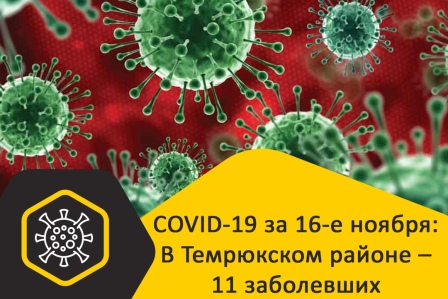 Статистика заболевания COVID-19 на Кубани за 16-ое ноября: заразился 161 человек; выздоровели – 123; умерли – 5 