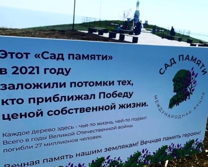 Новотаманское и Курчанское сельские поселения приняли участие в акции «Сад памяти» 