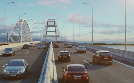 Трафик движения по Крымскому мосту за минувшие майские праздники на 11% превысил транспортный поток до пандемии