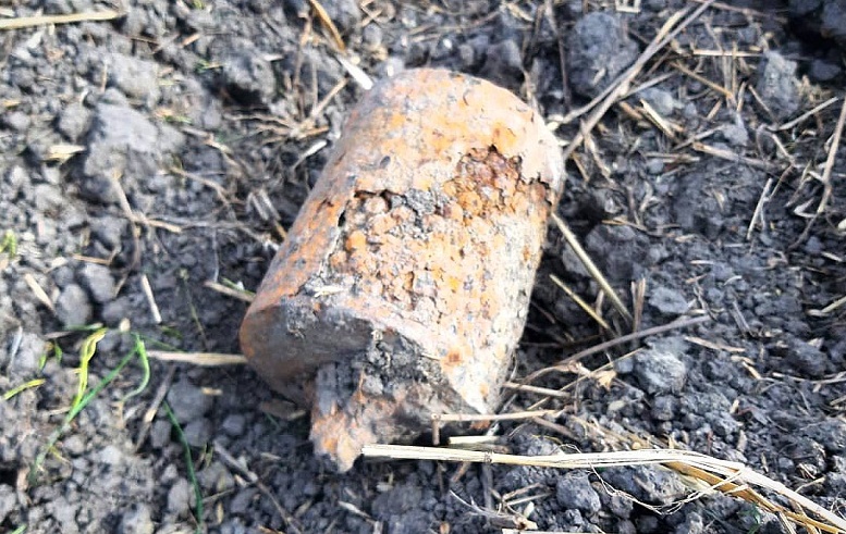 В станице Курчанской нашли противопехотную осколочную мину времен Великой Отечественной войны