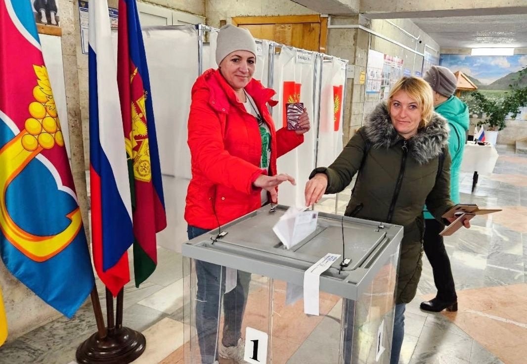 В Темрюкском районе, как и во всей России, стартовал 3-ёхдневный избирательный марафон Президента страны